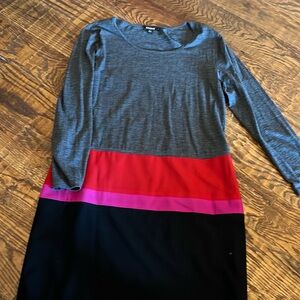 Gray multi bottom dress